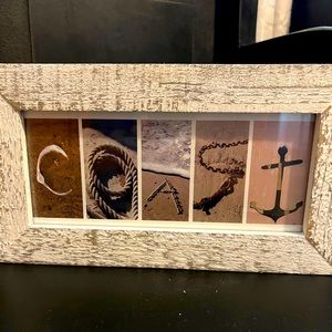 Coast boatyard word - wall art